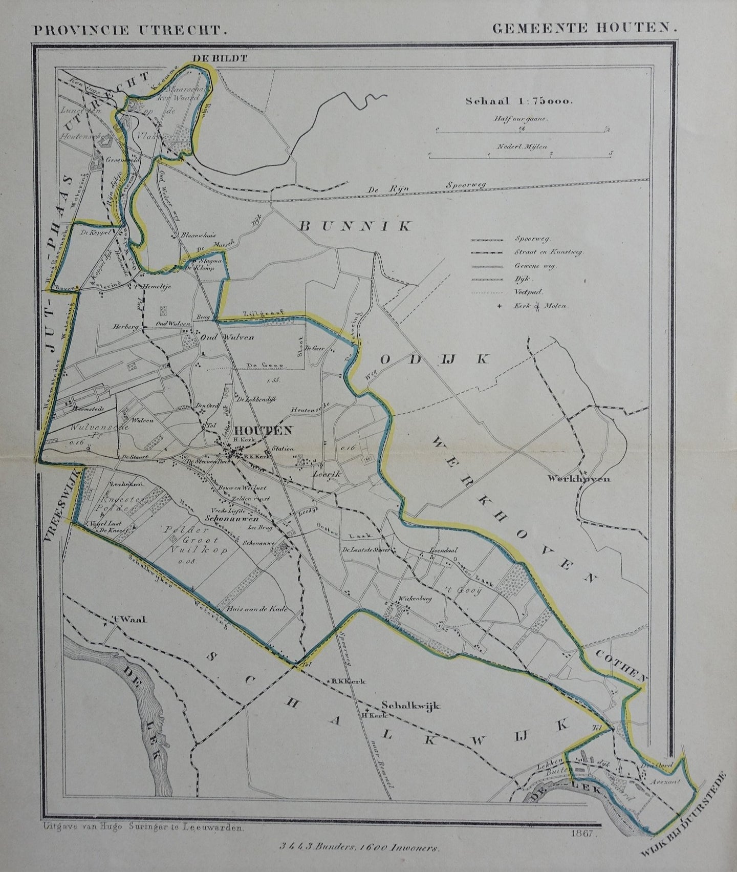 Houten - J Kuijper / H Suringar - ca. 1867