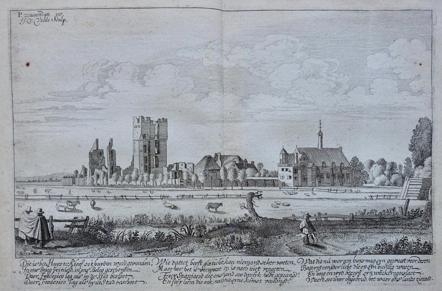 Haarlem Huis ter Kleef - Jan van de Velde II - 1628