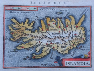 IJsland Iceland - Abraham Ortelius Johann Baptist Vrients - 1601