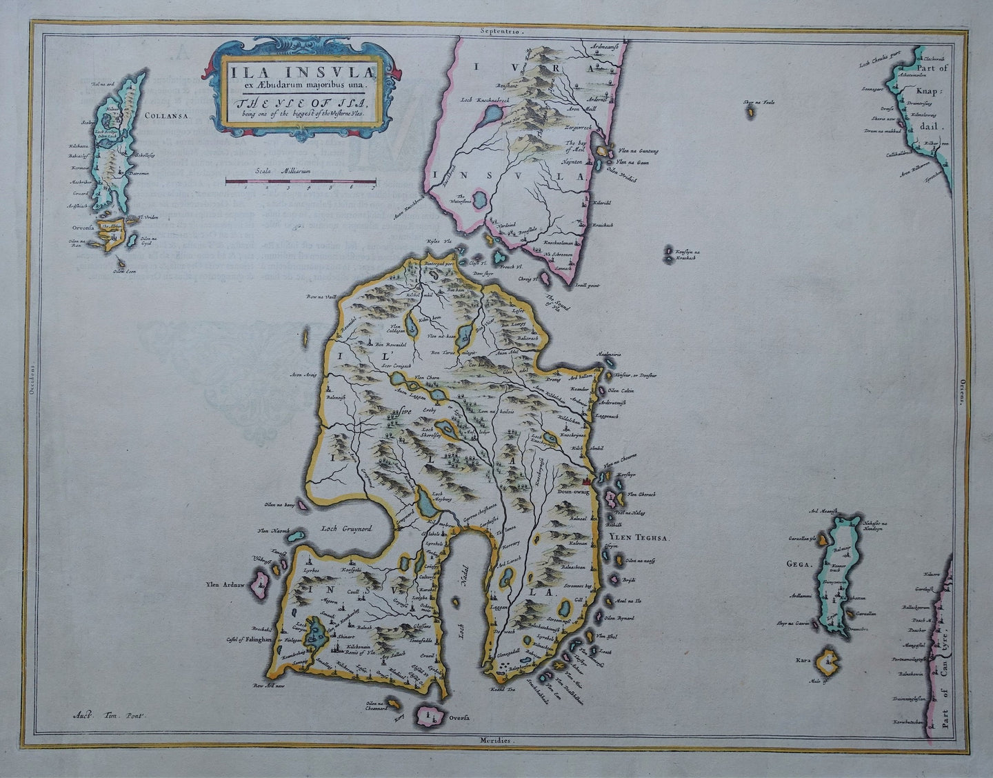 Schotland Islay Jura Scotland - J Blaeu - ca 1654