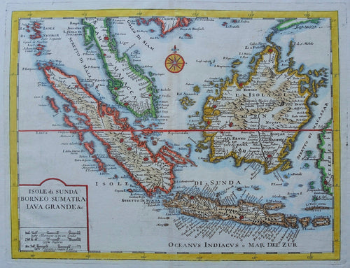 Indonesië Indonesia Maleisië Malaysia - G Albrizzi - ca 1740