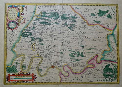 Frankrijk Parijs en omgeving France Paris and its vicinity - Mercator/Hondius - 1623