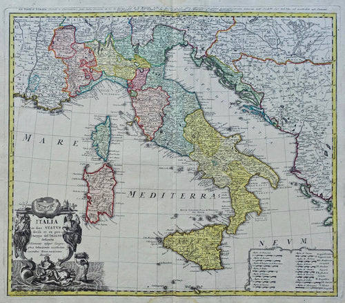 Italië Italy - Homann Heirs - 1747