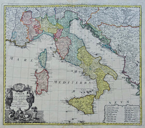 Italië Italy - Homann Heirs - 1747