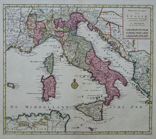 Italië Italy - I Tirion - 1753
