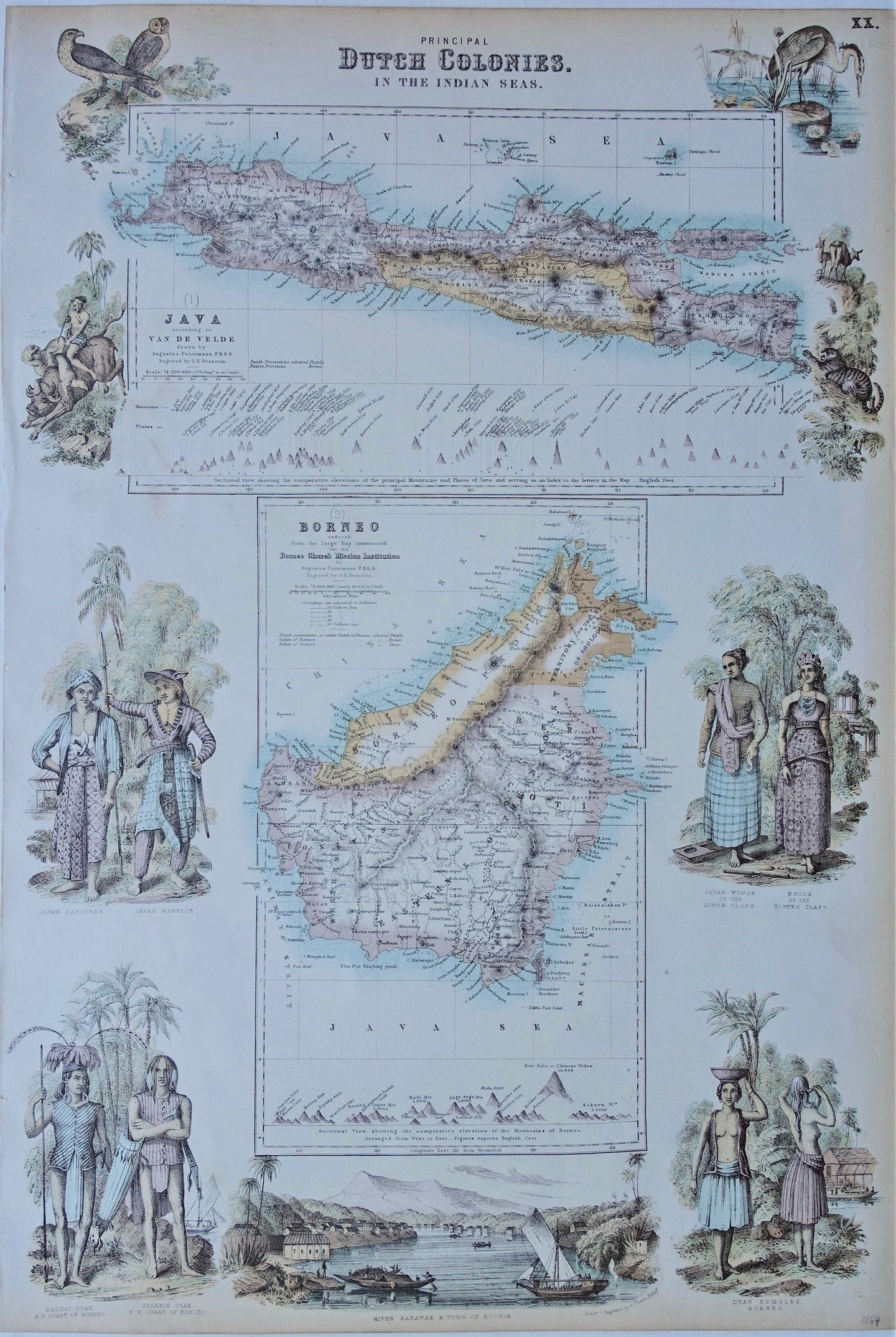 Indonesië Java Borneo Indonesia - A Fullarton - 1860