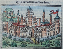 Afbeelding in Gallery-weergave laden, Israël Heilige Land Jeruzalem Israel Holy Land Jerusalem - Jacobus Philippus de Bergamo - 1553