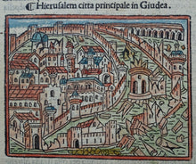 Afbeelding in Gallery-weergave laden, Israël Heilige Land Jeruzalem Israel Holy Land Jerusalem - Jacobus Philippus de Bergamo - 1553