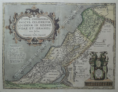 Israël Heilige Land Israel Holy Land - A Ortelius - 1590