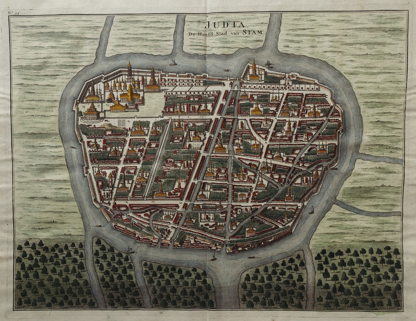 Thailand Ayutthaya - F Valentijn - 1724