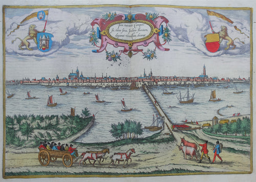 Kampen Aanzicht - G Braun & F Hogenberg / J Janssonius - 1657