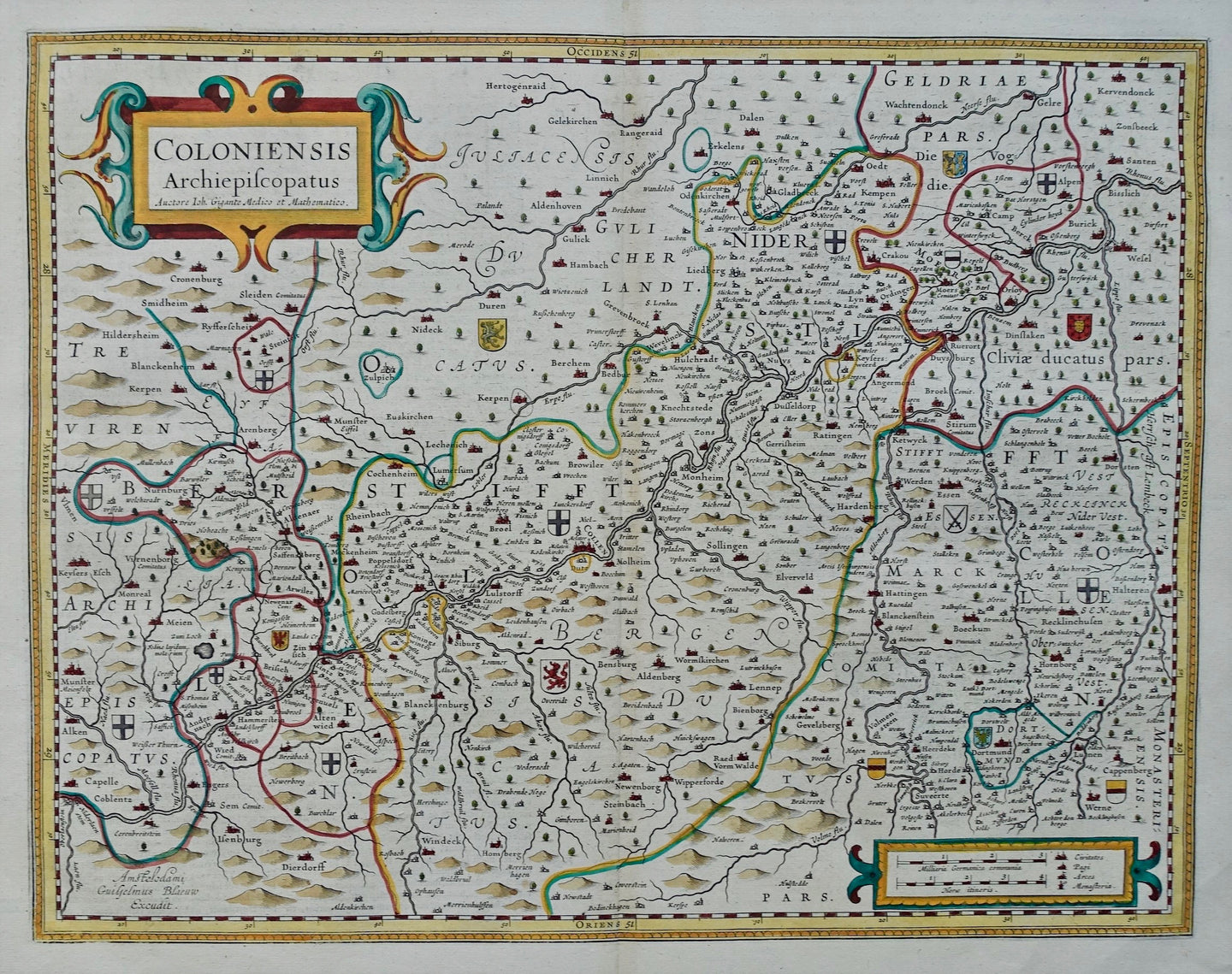 Duitsland Keulen Germany Köln - J Blaeu - 1664