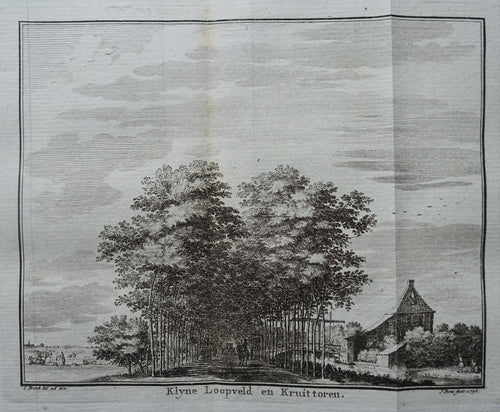 Amstelveen Kalfjeslaan: 'Klyne Loopveld en Kruittoren' - C Pronk / J Punt - 1736