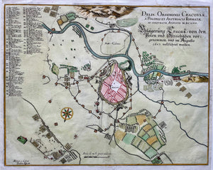 Polen Krakau Poland Krakow - Isidore Affaitati / Caspar Merian - 1657