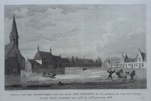 Kruiningen overstroming 1808 floods - D Koning - 1808