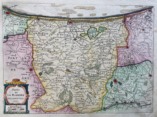 België Frankrijk West-Vlaanderen Westhoek Ieper Duinkerke Belgium France - JA Colom - 1660