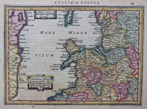 Engeland West-Engeland British Isles West of England - Mercator / Hondius / Janssonius - 1628