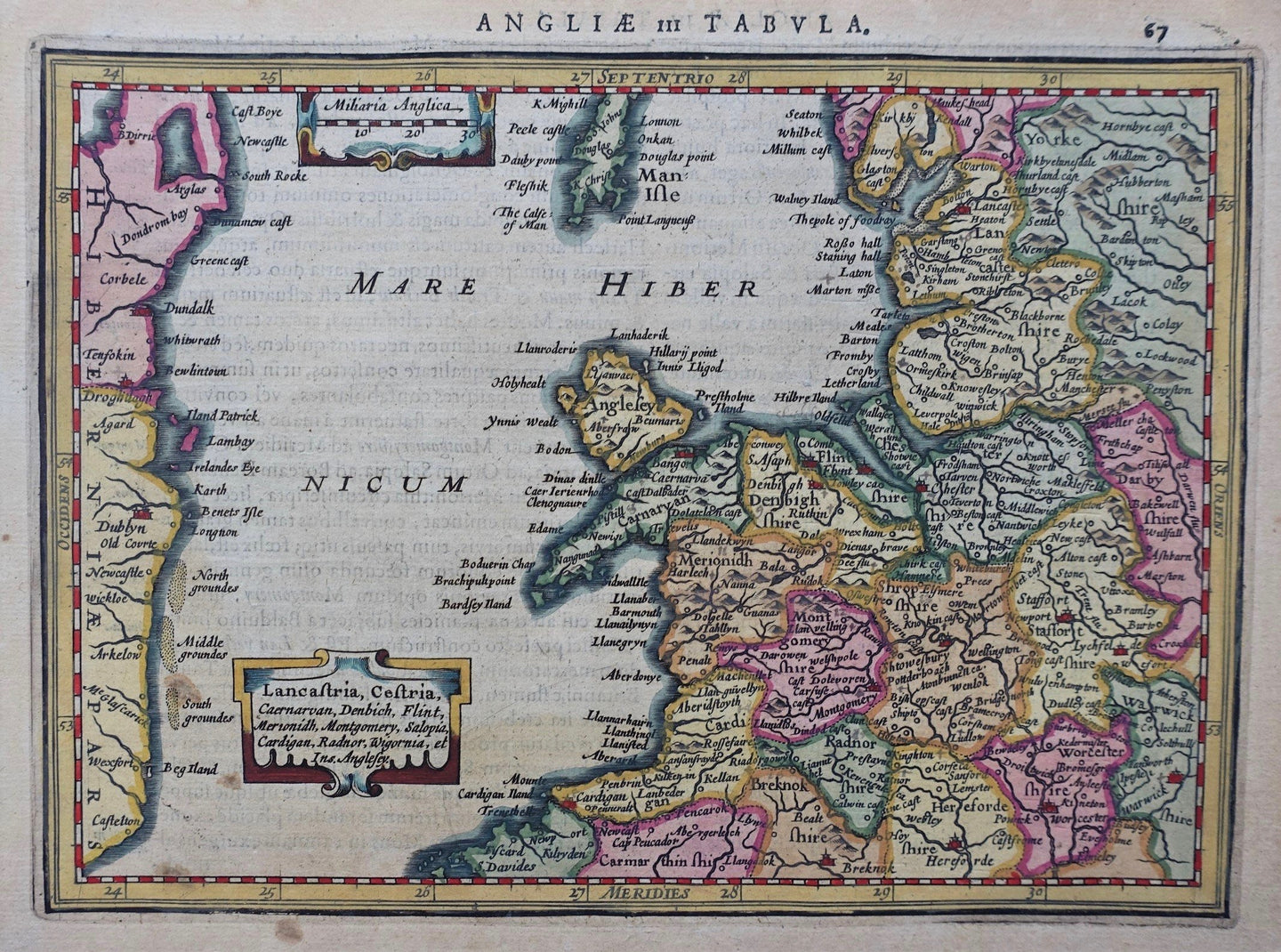 Engeland West-Engeland British Isles West of England - Mercator / Hondius / Janssonius - 1628