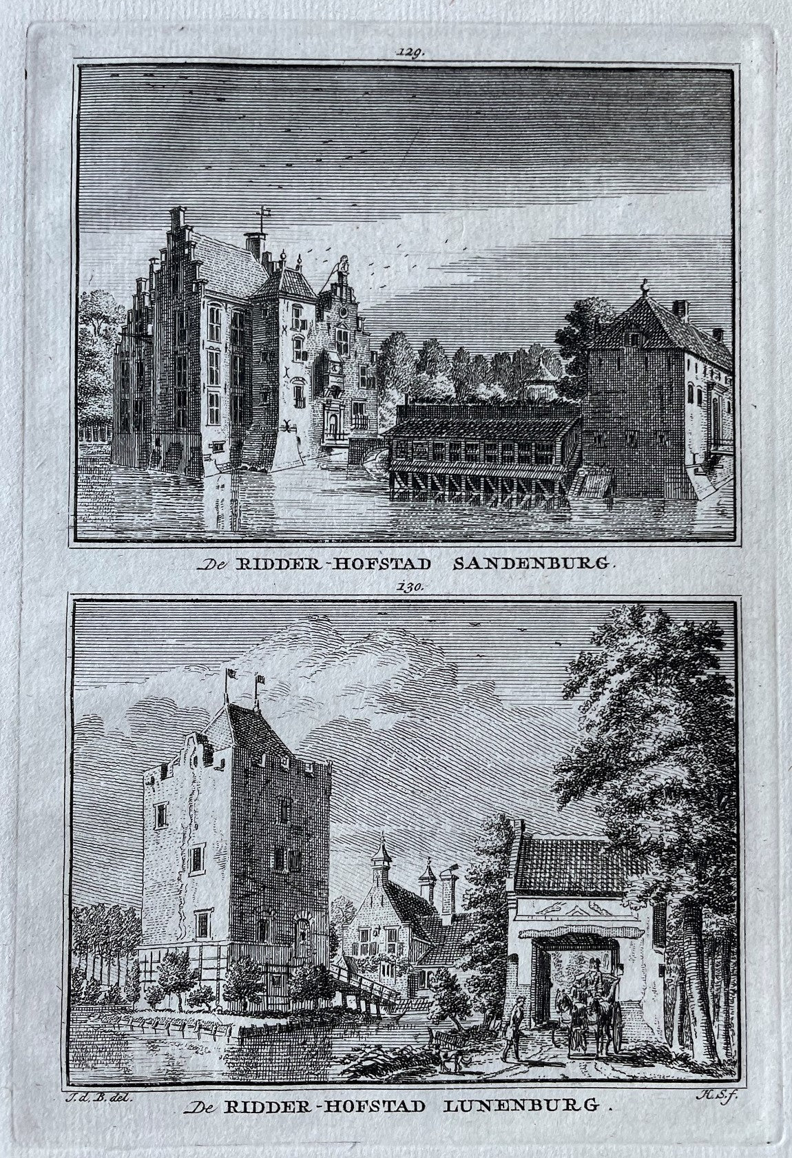 Langbroek Sandenburg / Lunenburg - H Spilman - ca. 1750