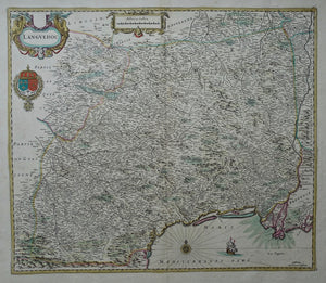 Frankrijk Languedoc France - J Janssonius - 1636