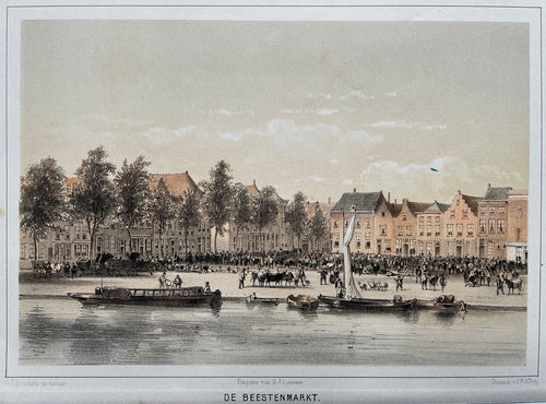 Leiden Beestenmarkt - GJ Bos / PWM Trap / DJ Couvée - ca 1859