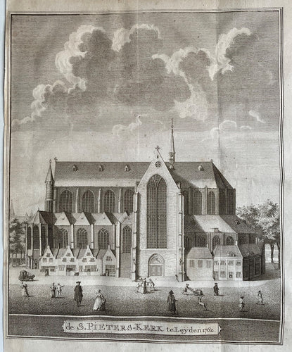 Leiden Pieterskerk - F van Mieris - 1763