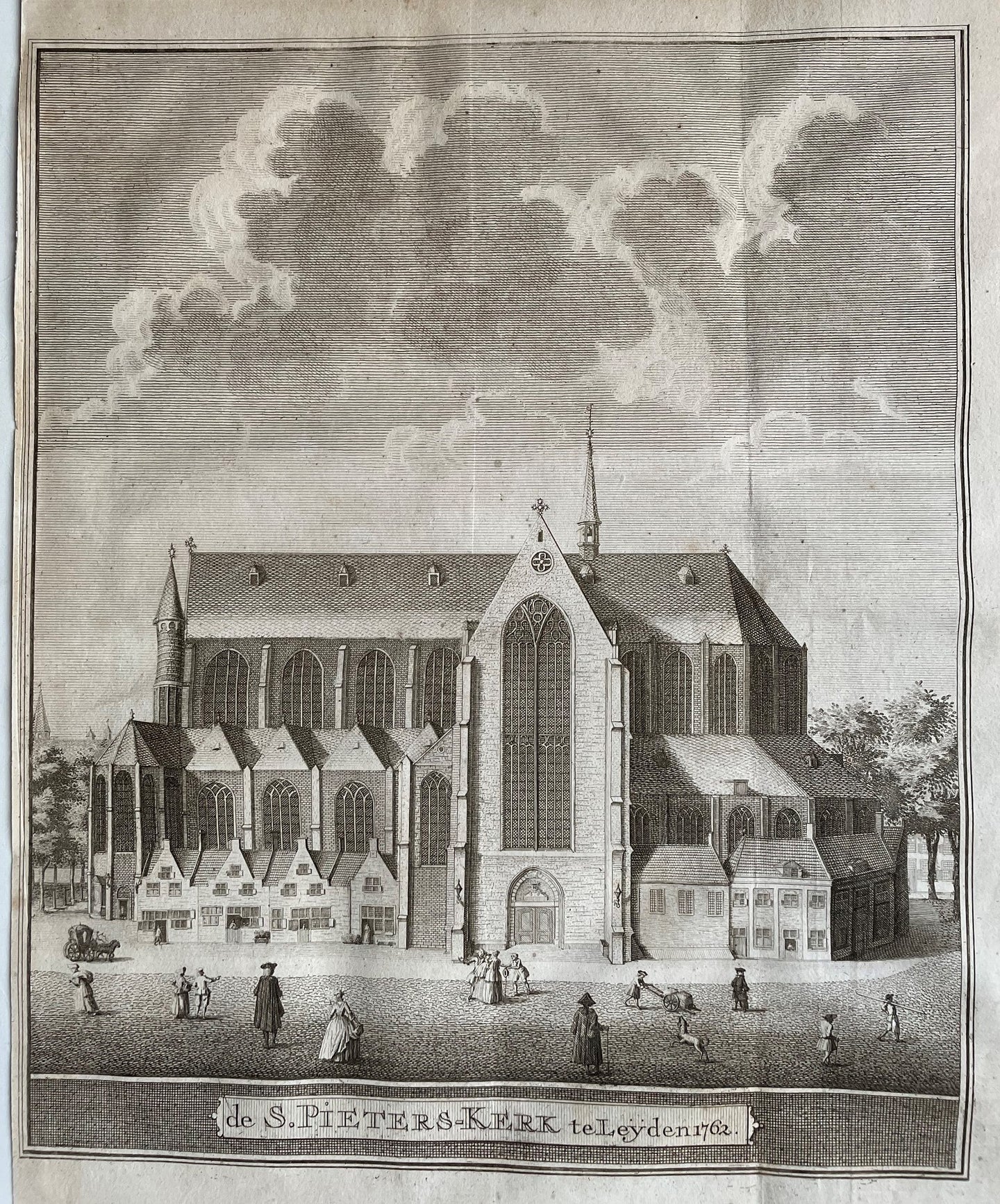Leiden Pieterskerk - F van Mieris - 1763