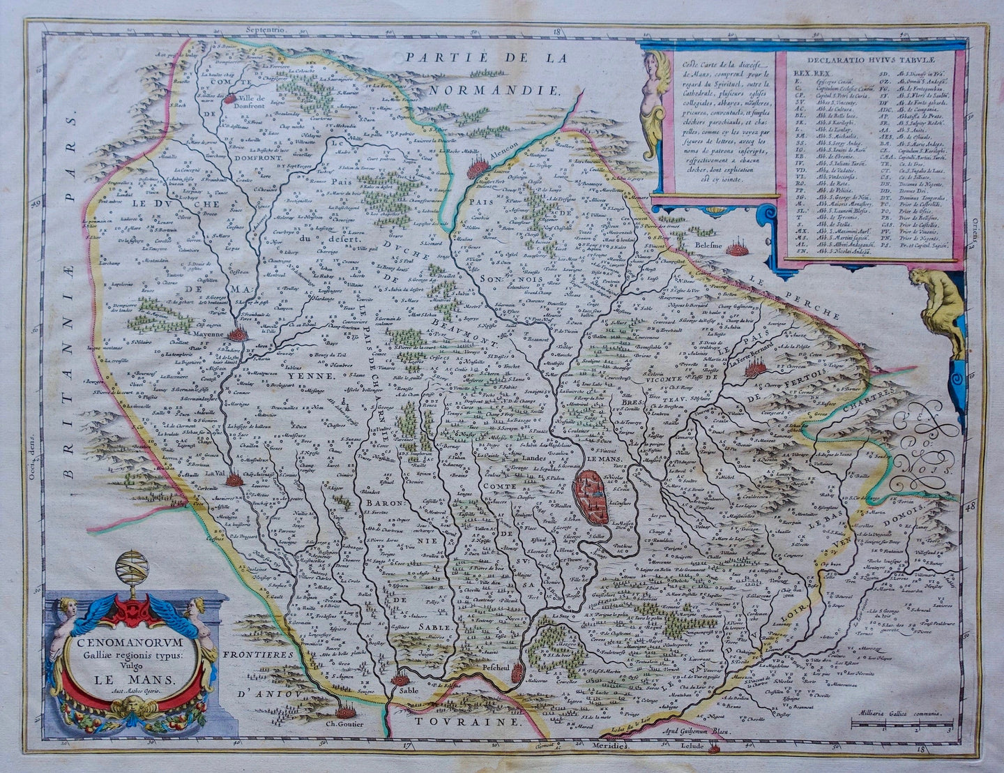 Frankrijk Maine Le Mans France - Willem en Joan Blaeu - 1644