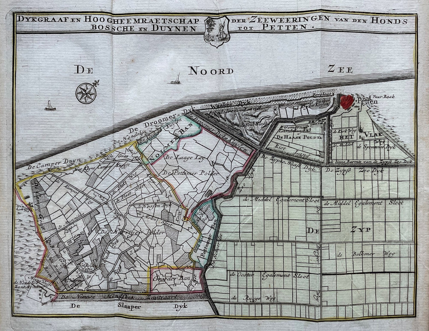 Noord-Holland Hoogheemraadschap Hondsbosse zeewering - H de Leth - 1740