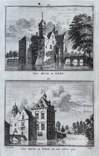 Linschoten Huis de Ness - H Spilman - ca. 1750