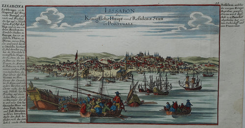 Portugal Lissabon Lisbon - G Bodenehr - ca 1720