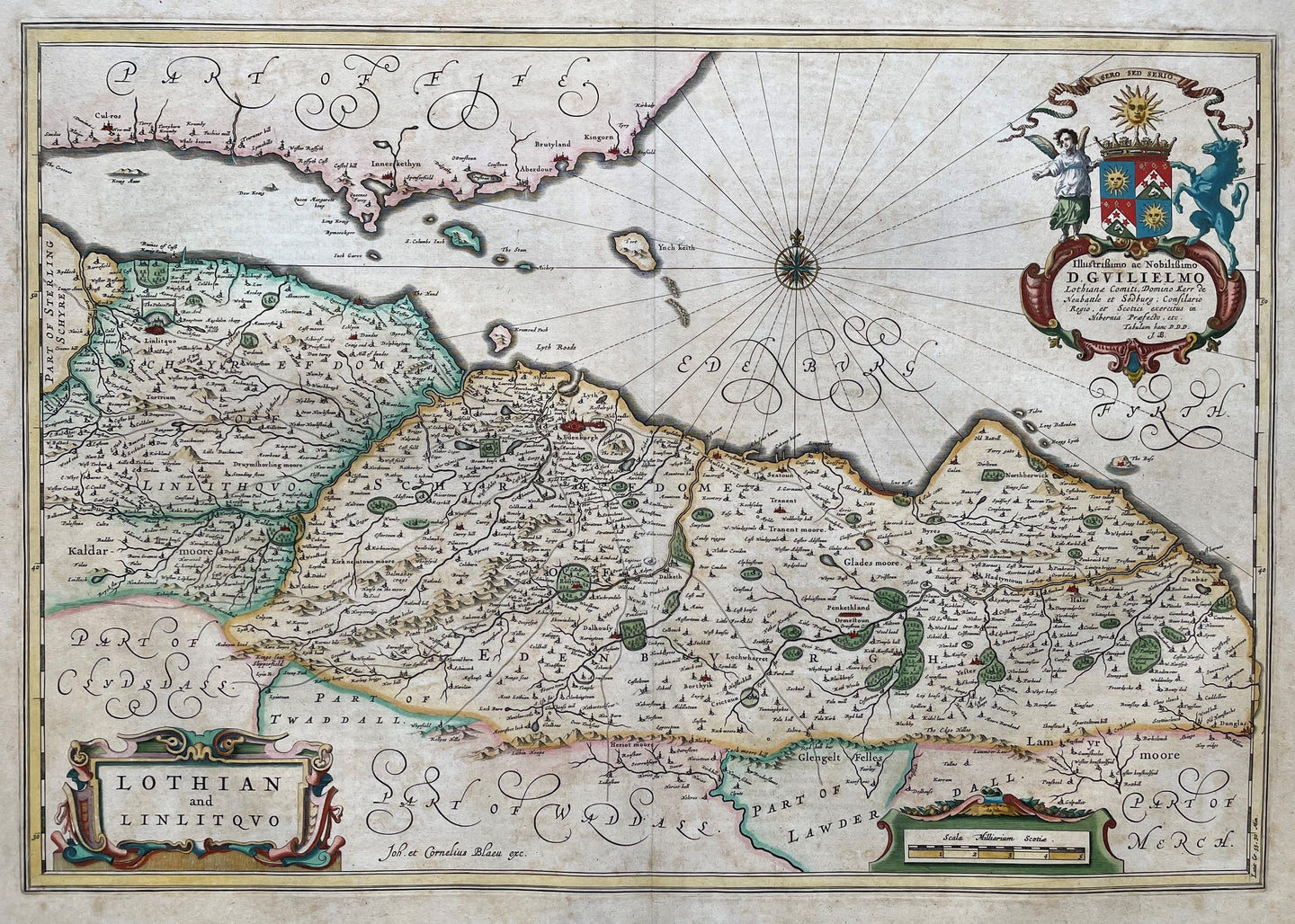 Schotland Lothian Edinburgh British Isles Scotland - J Blaeu - circa 1659