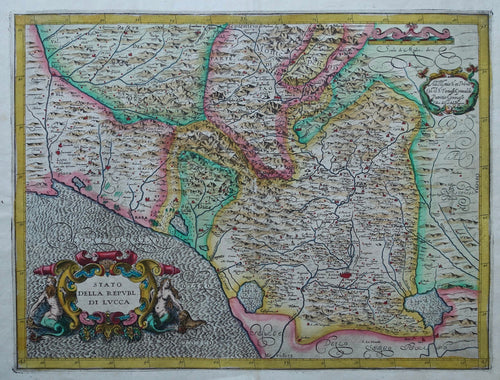 Italië Toscane Lucca en omgeving - GA Magini - ca 1630