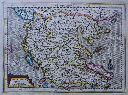 Griekenland Macedonië Epirus Noord-Macedonië Greece North Macedonia - J Janssonius van Waesbergen - 1676