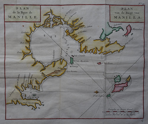 Filipijnen Baai van Manilla - G Anson - 1748