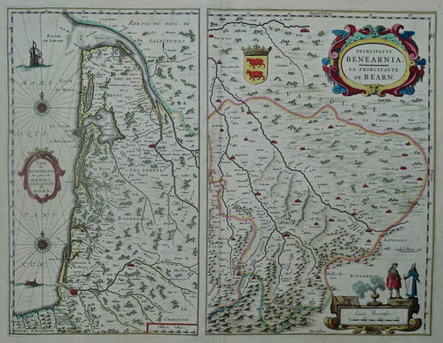 Frankrijk Bordeaux Médoc Béarn France - Willem en Joan Blaeu - 1638