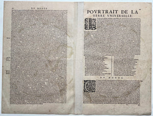 Wereld - R Mercator 1587 / J Hondius - 1628