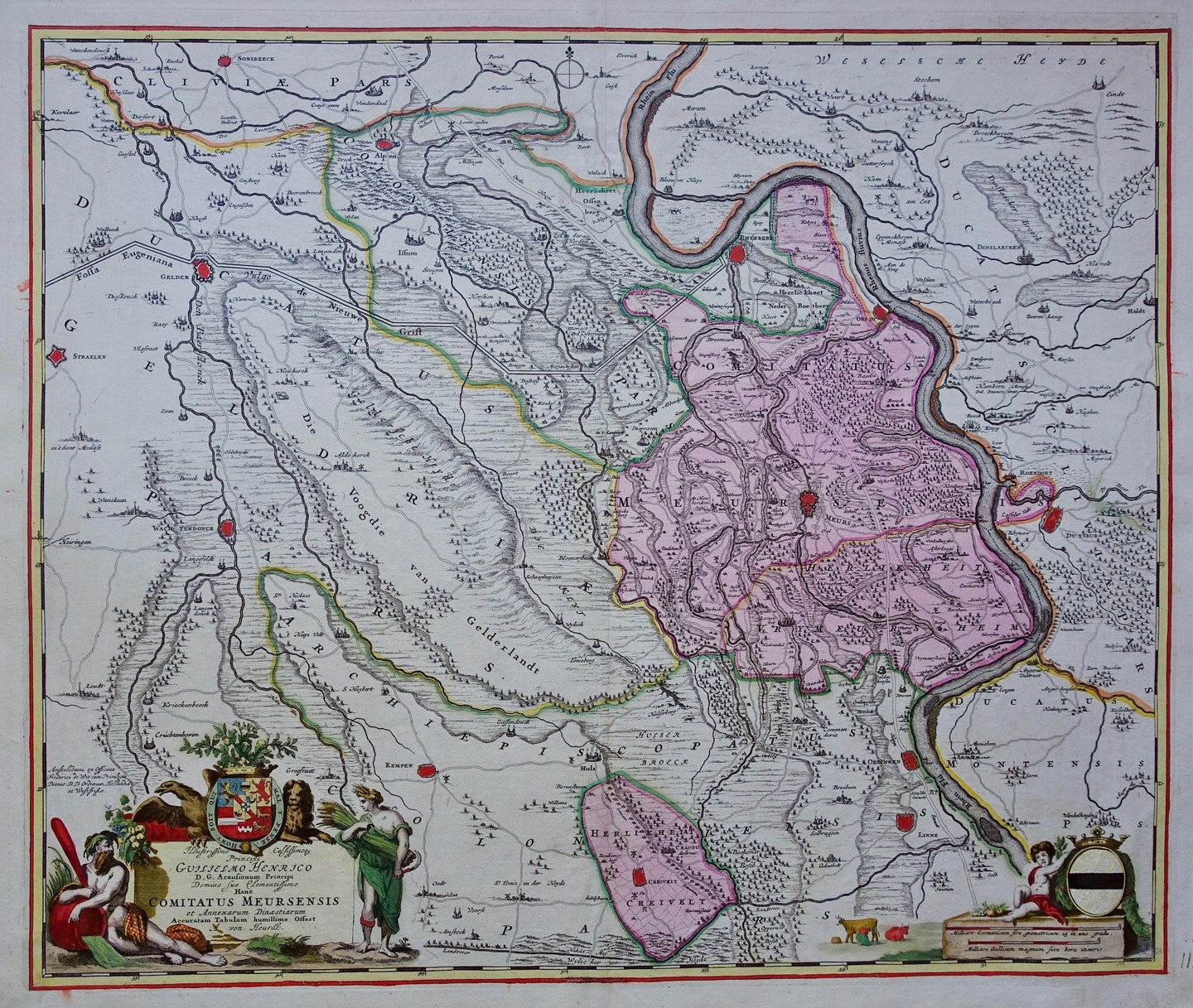 Duitsland County of Moers - F de Wit - circa 1690