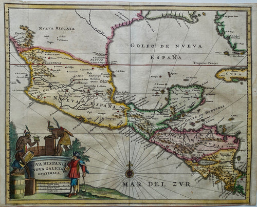 Centraal-Amerika Mexico Central America - A Montanus - 1671