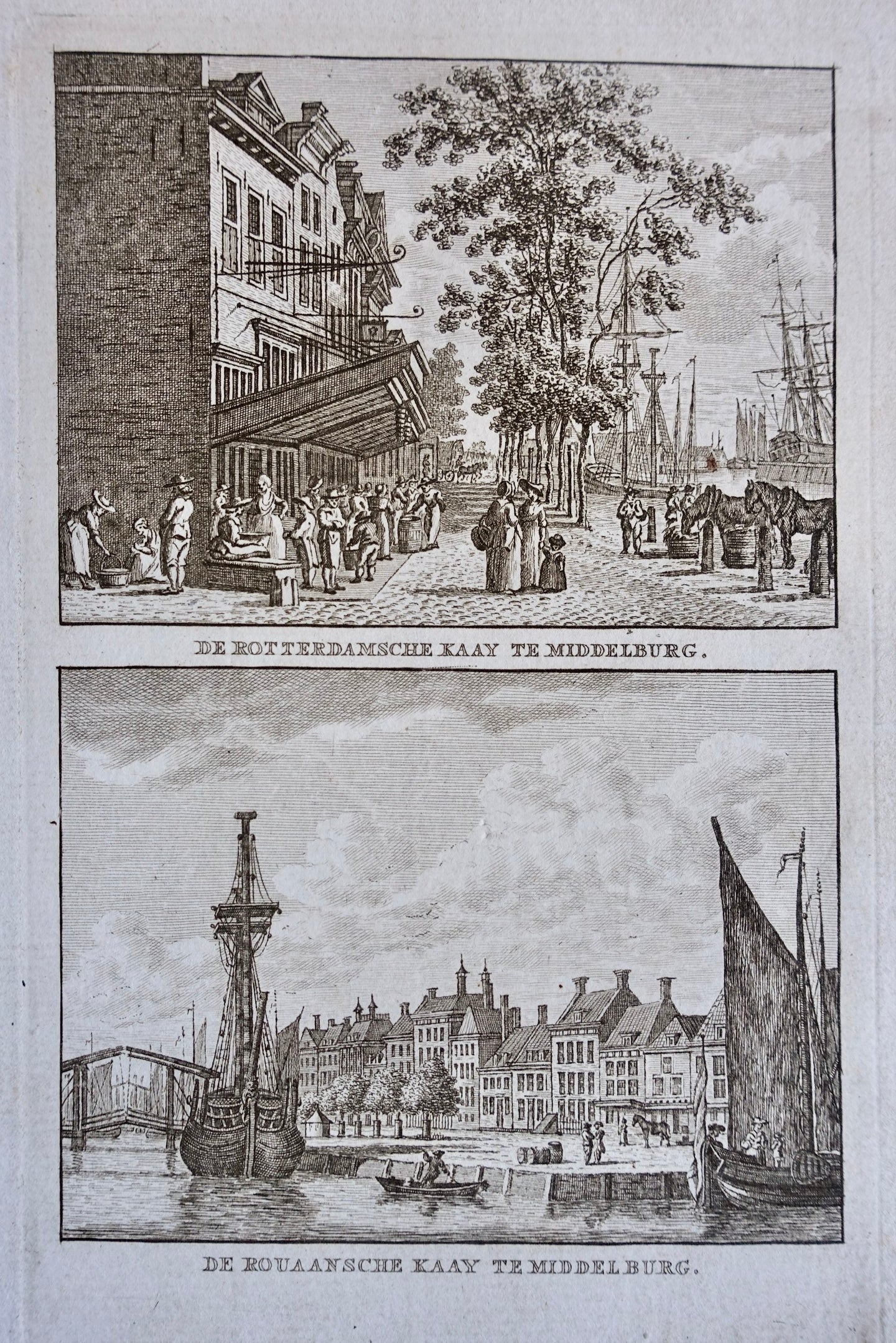 Middelburg Rotterdamse Kaai en Rouaanse Kaai - KF Bendorp - 1793