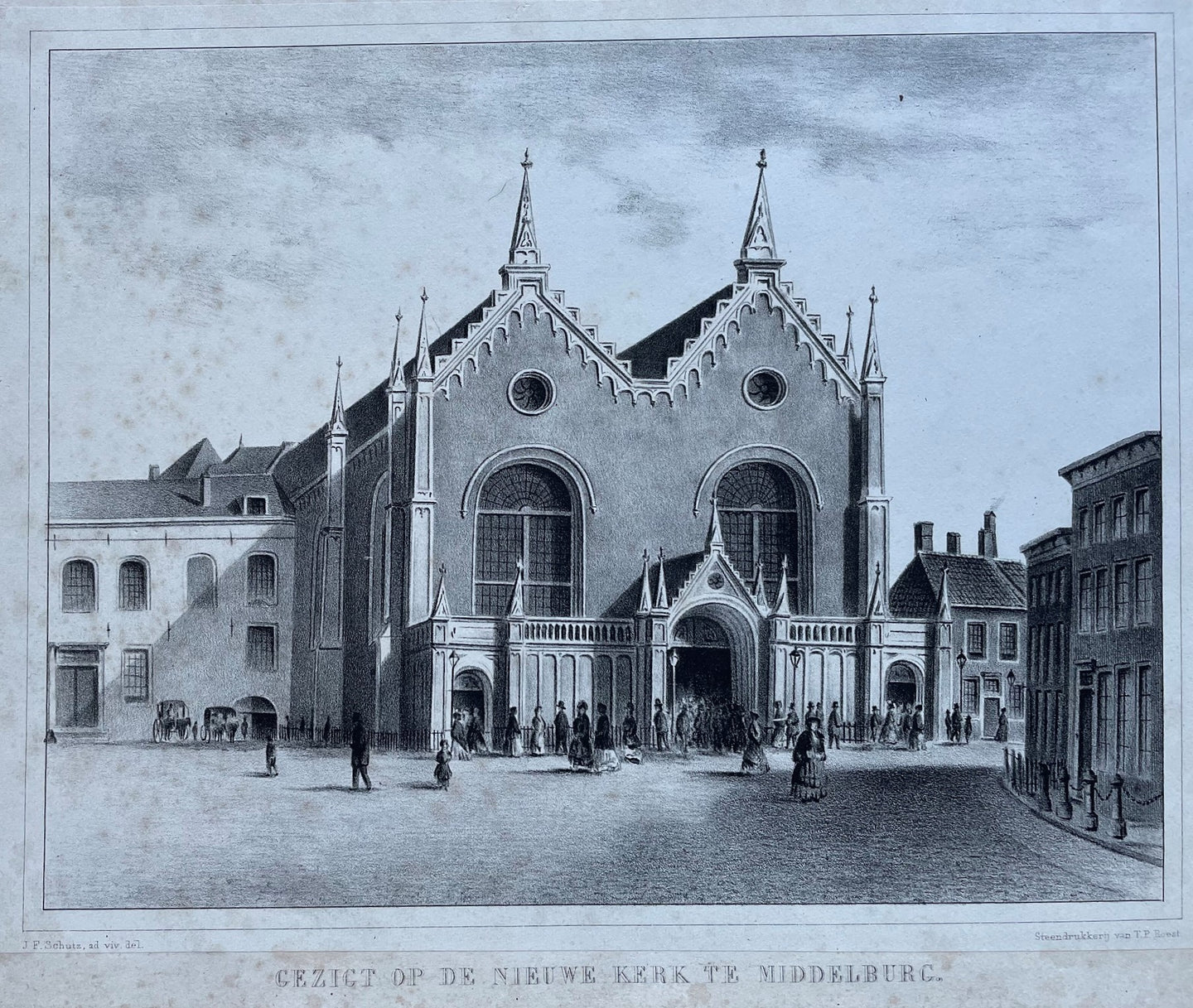 Middelburg Nieuwe Kerk - JF Schütz / TP Roest - 1851