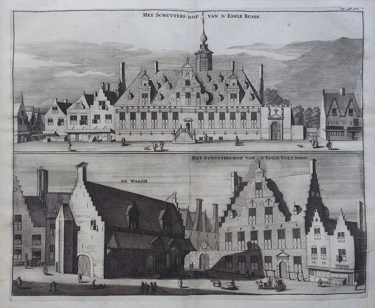 Middelburg Achter de Houttuinen Kloveniersdoelen Balans Sint-Jorisdoelen - M Smallegange - 1696