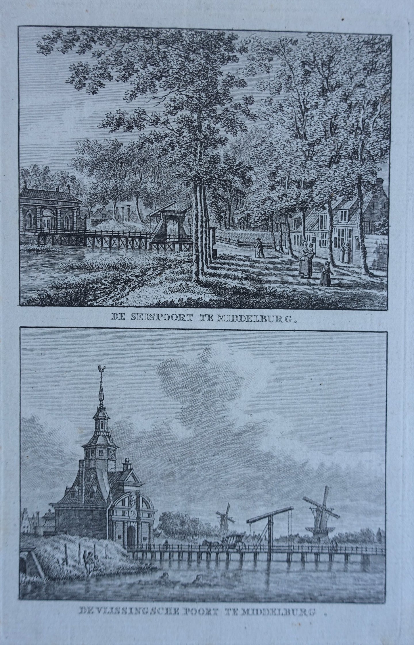 MIDDELBURG Seispoort en Vlissingsche poort - KF Bendorp - 1793