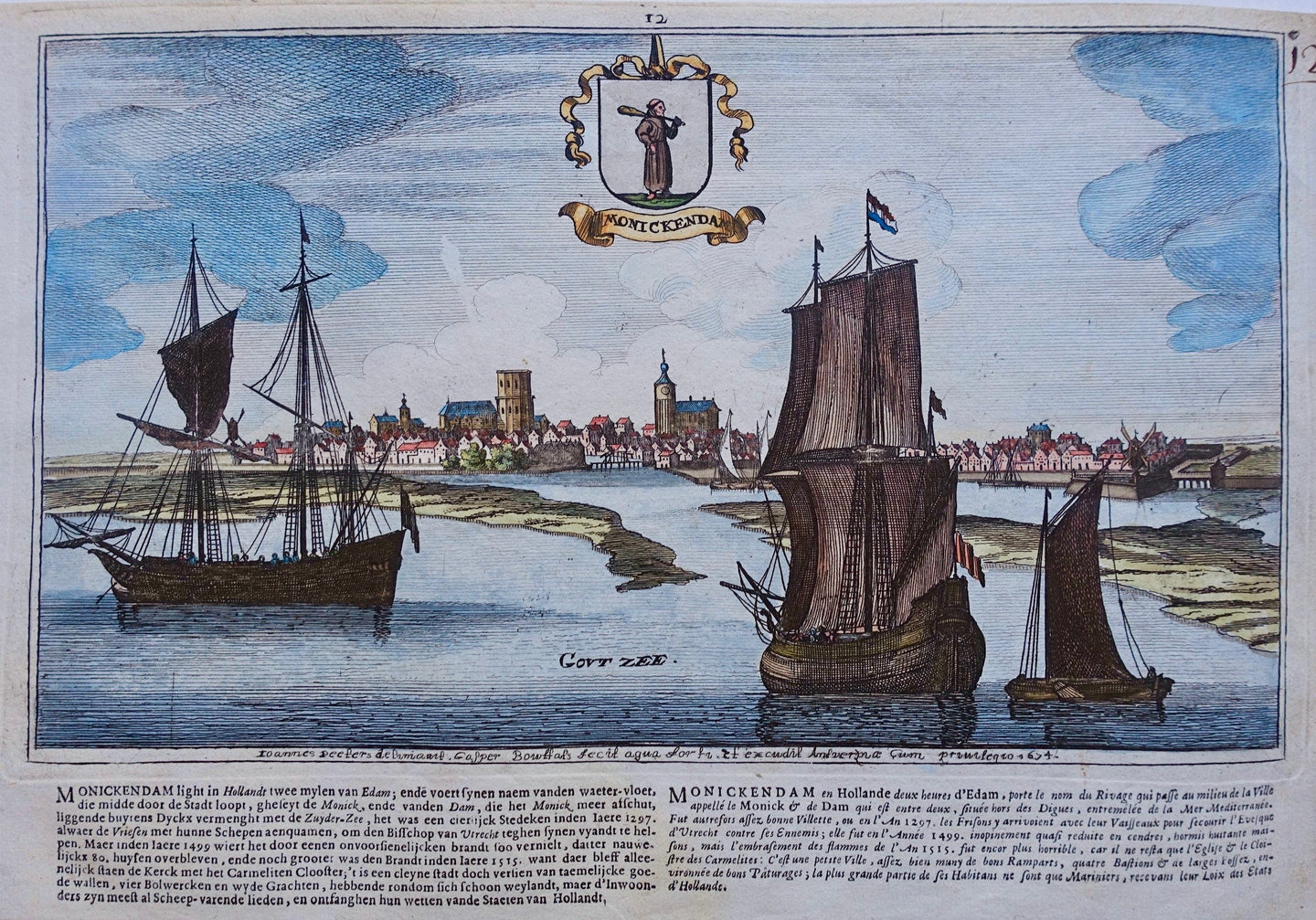 Monnickendam - J Peeters en C Bouttats - 1674