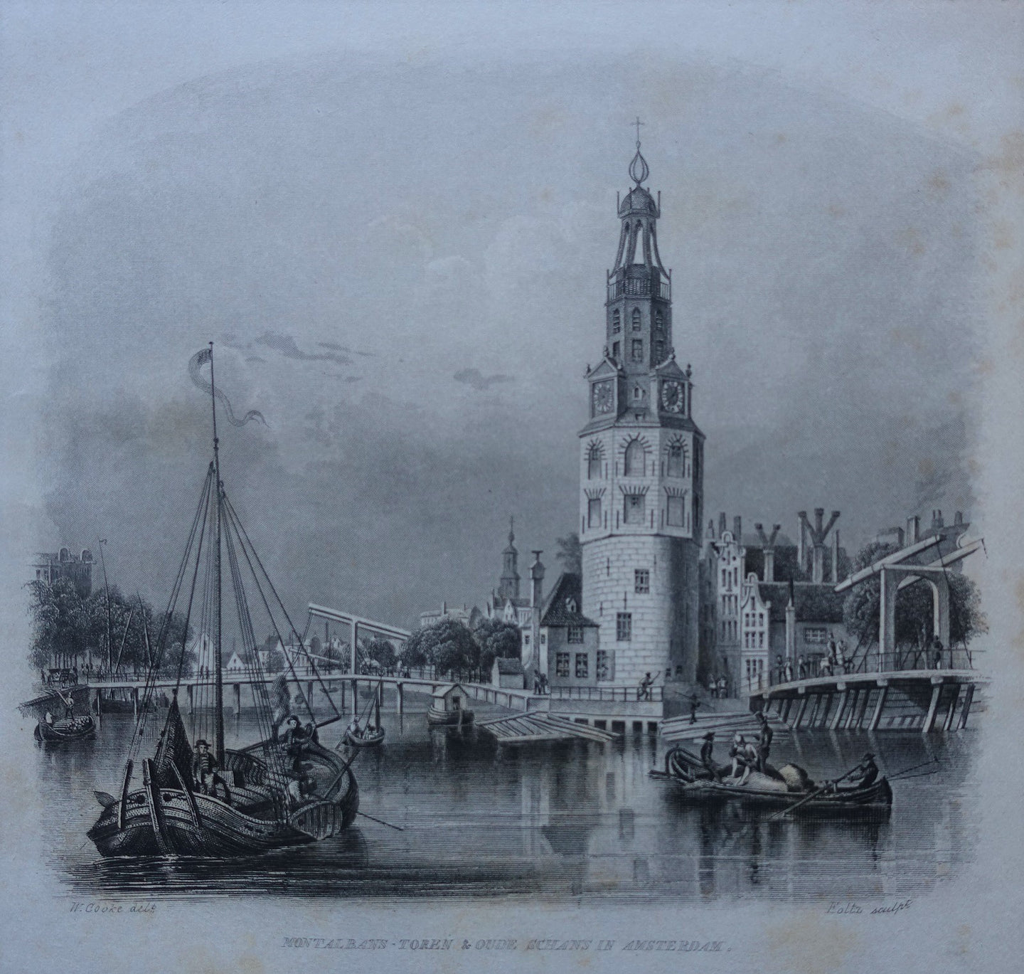 Amsterdam Montelbaanstoren - JL Terwen / GB van Goor - 1858