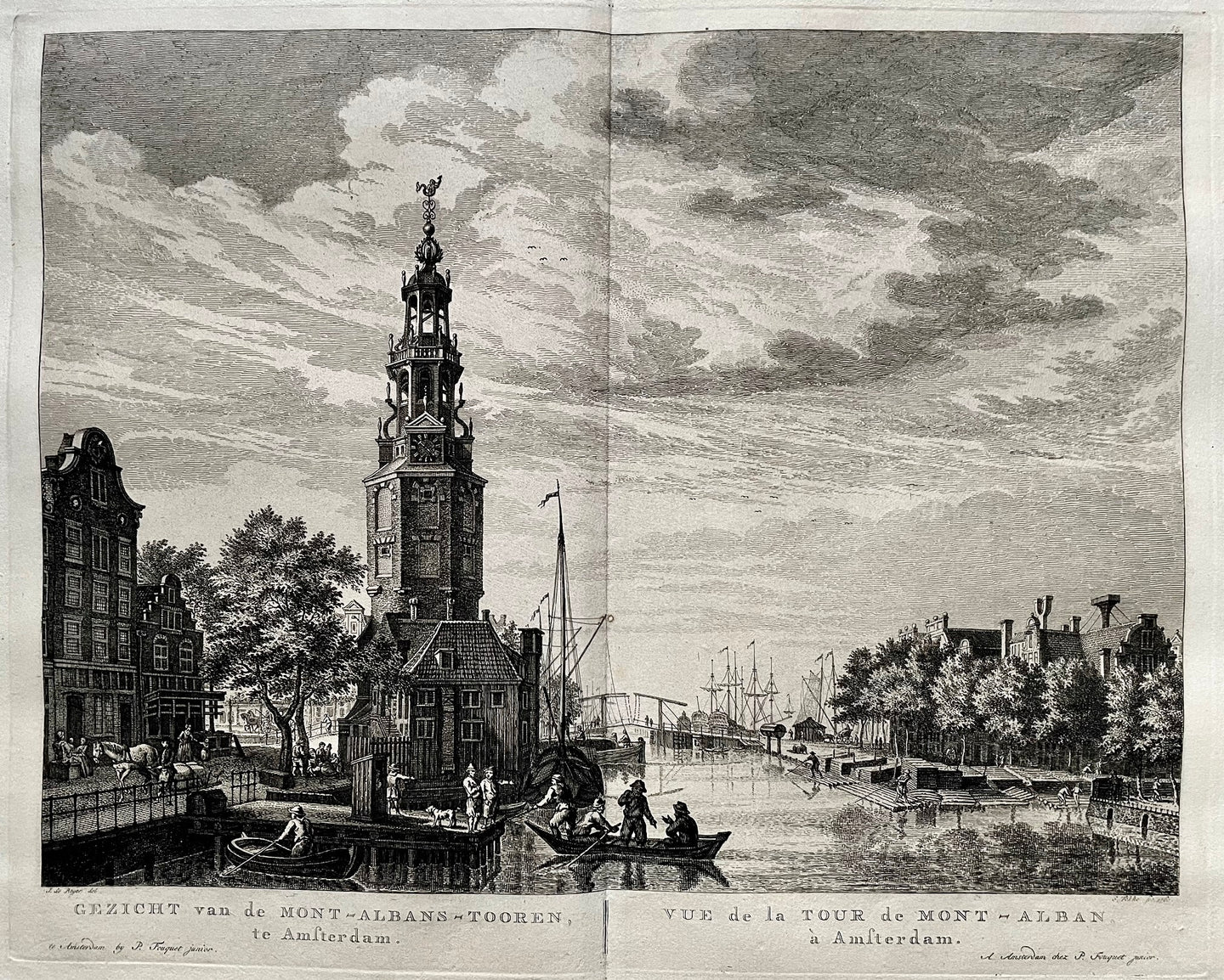 Amsterdam Montelbaanstoren - P Fouquet - 1783