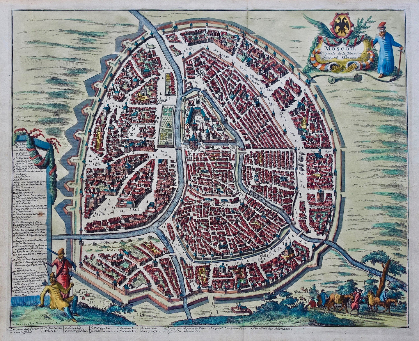 Rusland Moskou Russia Moscow - Pieter van der Aa - 1727