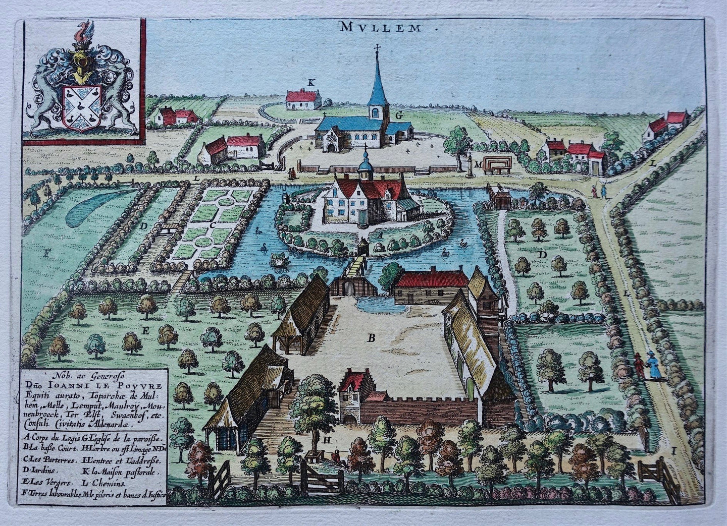 België Mullem (Oudenaarde) Belgium - J Blaeu - 1649