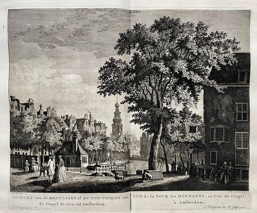 Amsterdam Singel Munttoren - P Fouquet - 1783