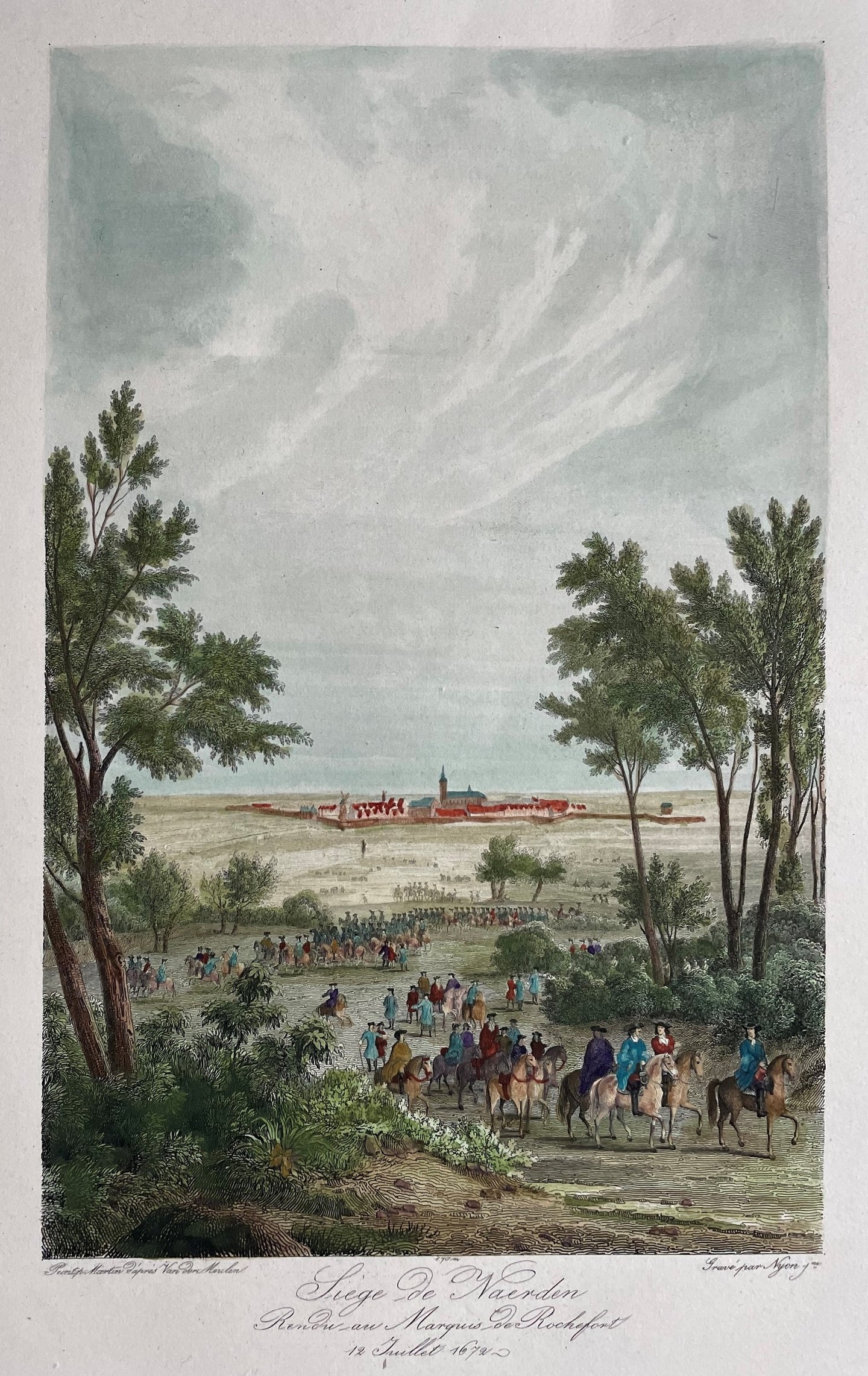 Naarden Beleg van 1672 - Nyon / C Gavard - 1840
